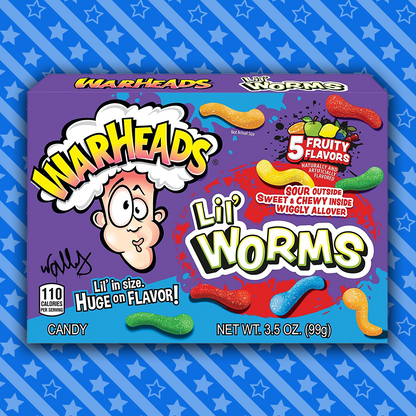 Warheads Lil Worm Gummies American Theatre Box